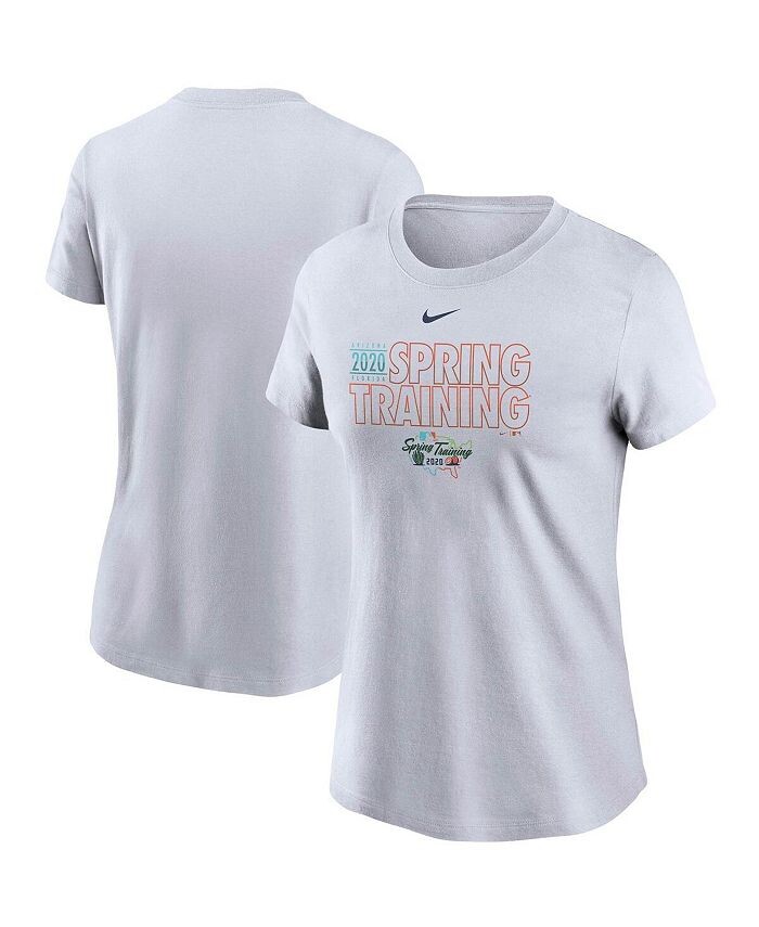 

Женская белая тренировочная футболка MLB 2020 Spring Spring Nike, белый