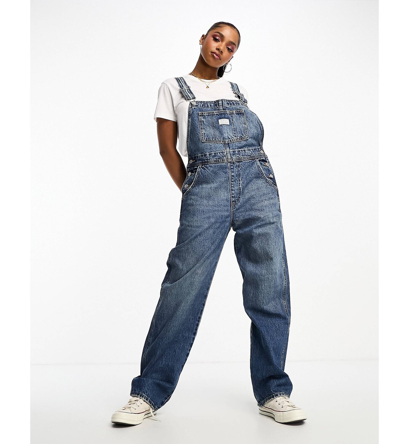 

Винтажный темно-синий комбинезон Levi's