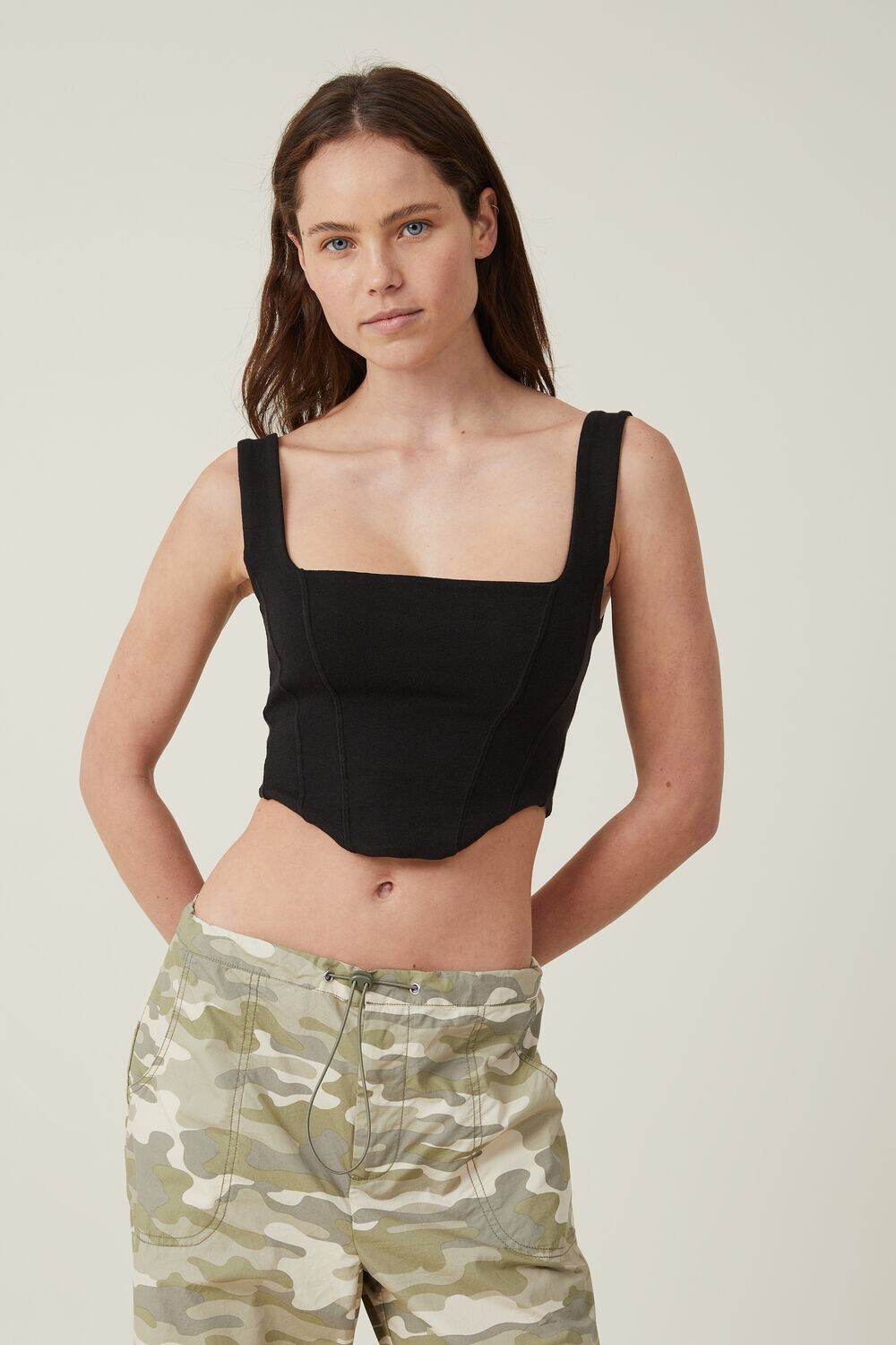 

Корсетная майка Claudia с завязками на спине Cotton On