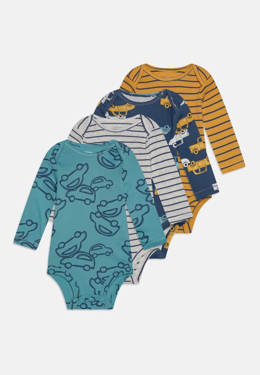 

Боди 4 PACK Carter's, цвет yellow/mint