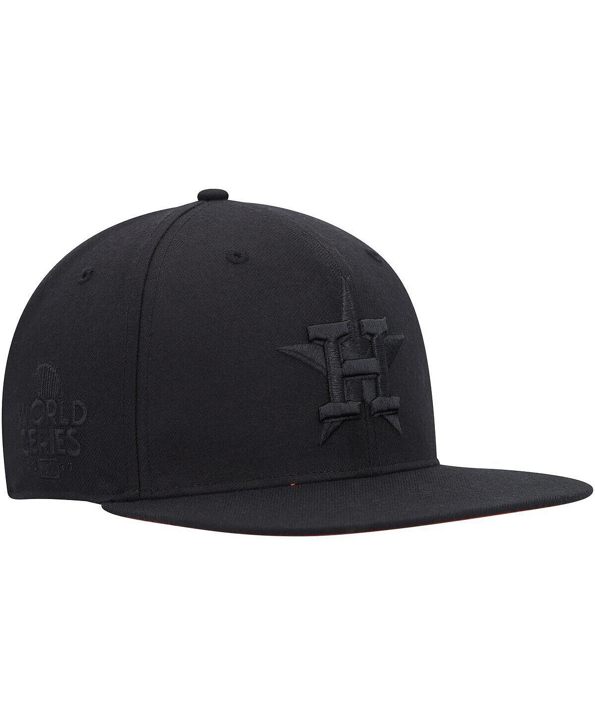 

Мужская кепка Houston Astros Black on Black Sure Shot Captain Snapback '47 Brand