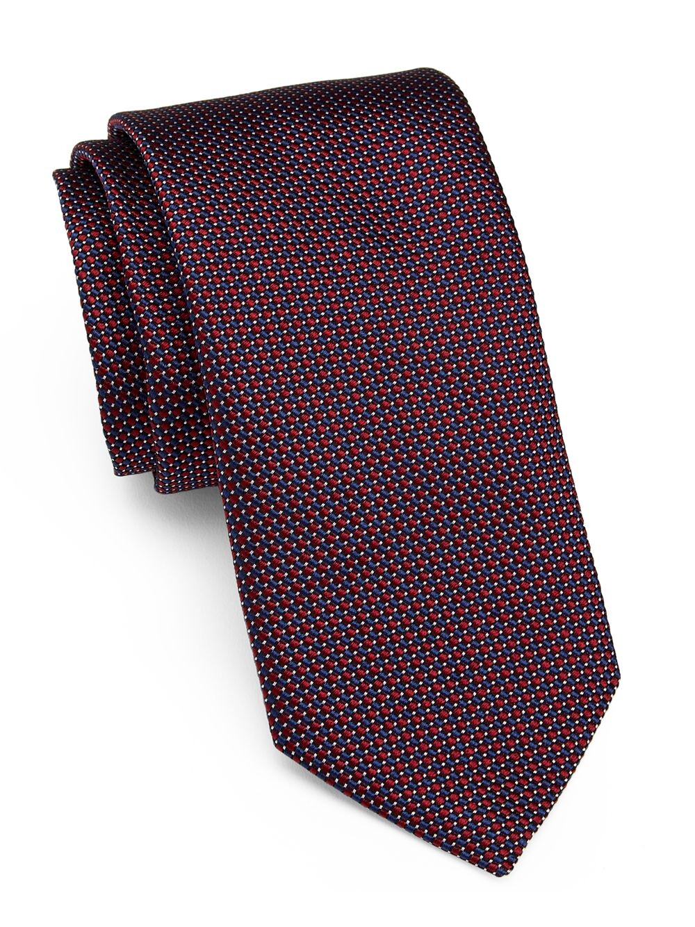 

Шелковый галстук в горошек Brera ZEGNA, красный