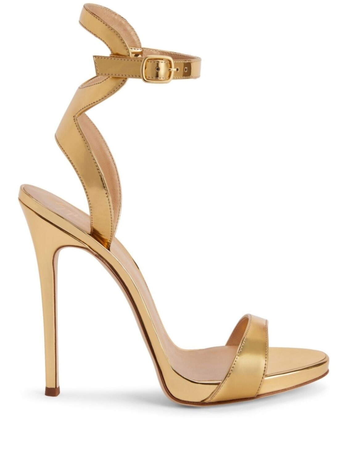 

Giuseppe Zanotti босоножки Gwyneth 120 на платформе, золотистый