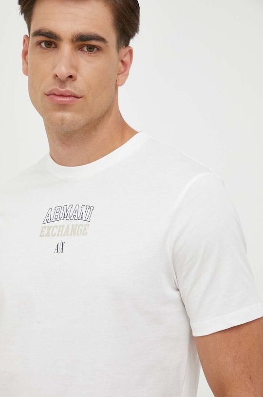 

Хлопковая футболка Armani Exchange, белый