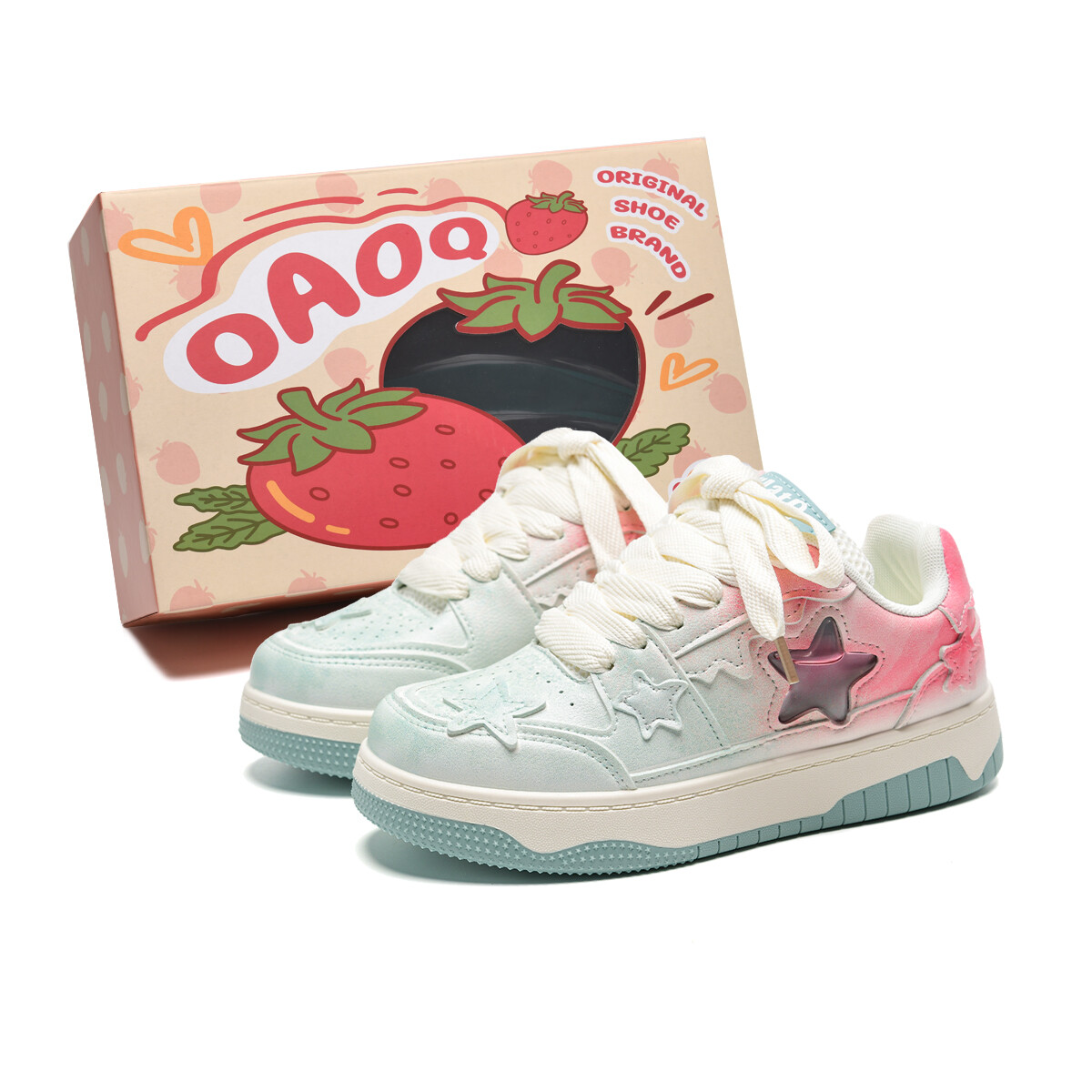 

Кроссовки OAOQ Skateboarding Shoes Women's Low-top, серый
