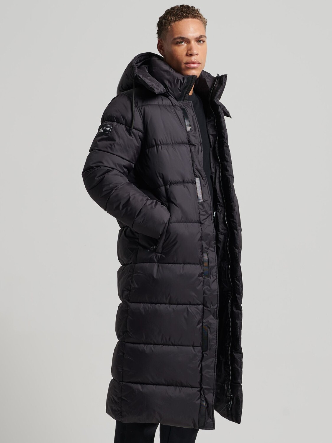 

Утепленная куртка Superdry Superlong Touchline, черная