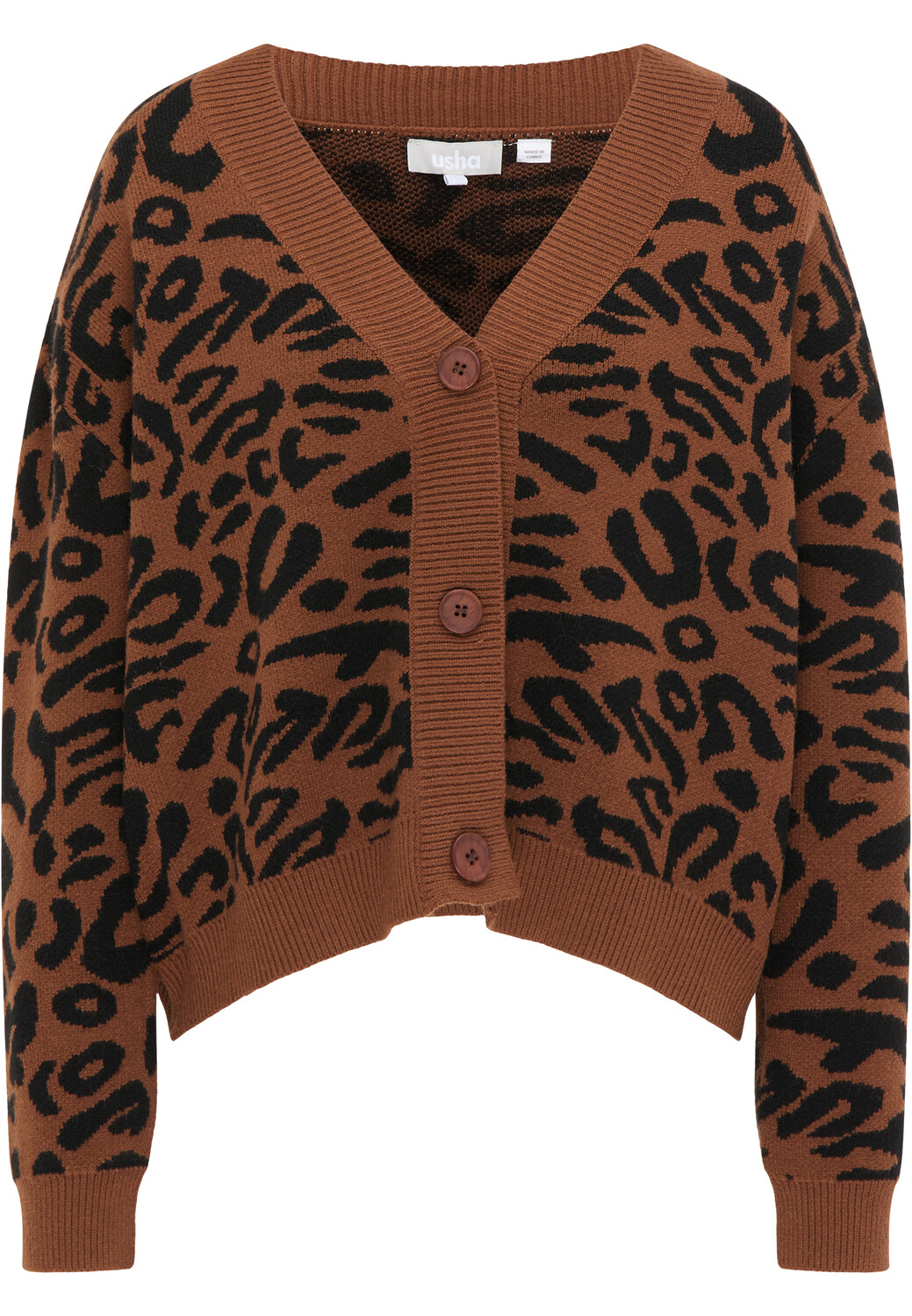 

Толстовка Usha Cardigan, цвет Braun Schwarz