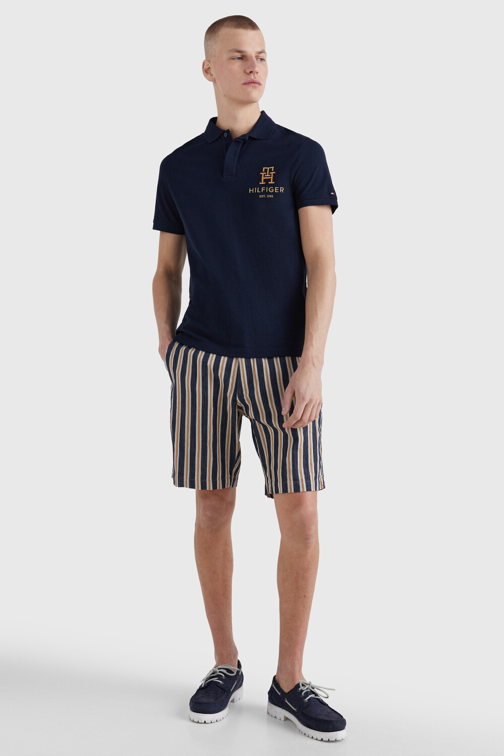 

Футболка-поло – черная – стандартного кроя Tommy Hilfiger, черный