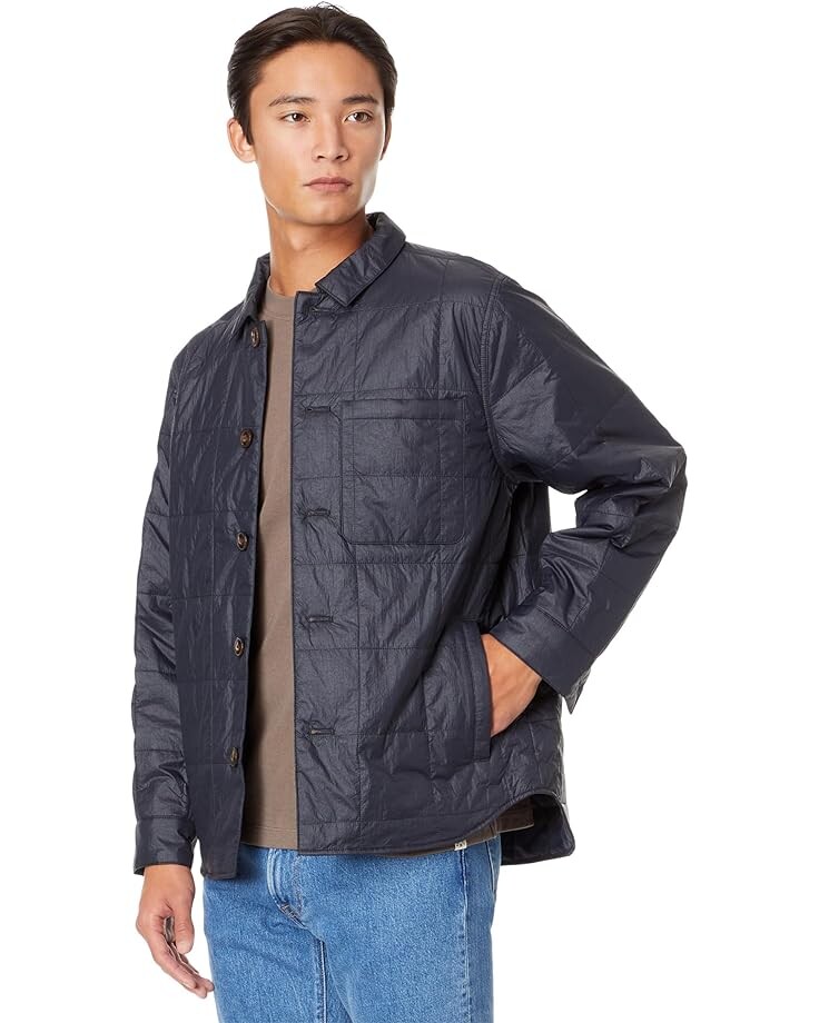 

Куртка Madewell Quilted Liner Shirt-Jacket, цвет True Black