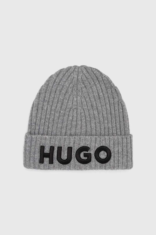 

Шерстяная шапка HUGO Hugo, серый