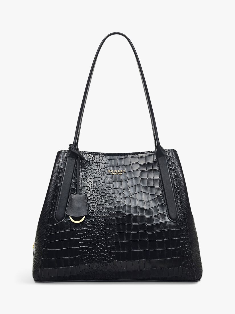 

Сумка через плечо Radley Baylis Road 2.0 из кожи крокодила, черная