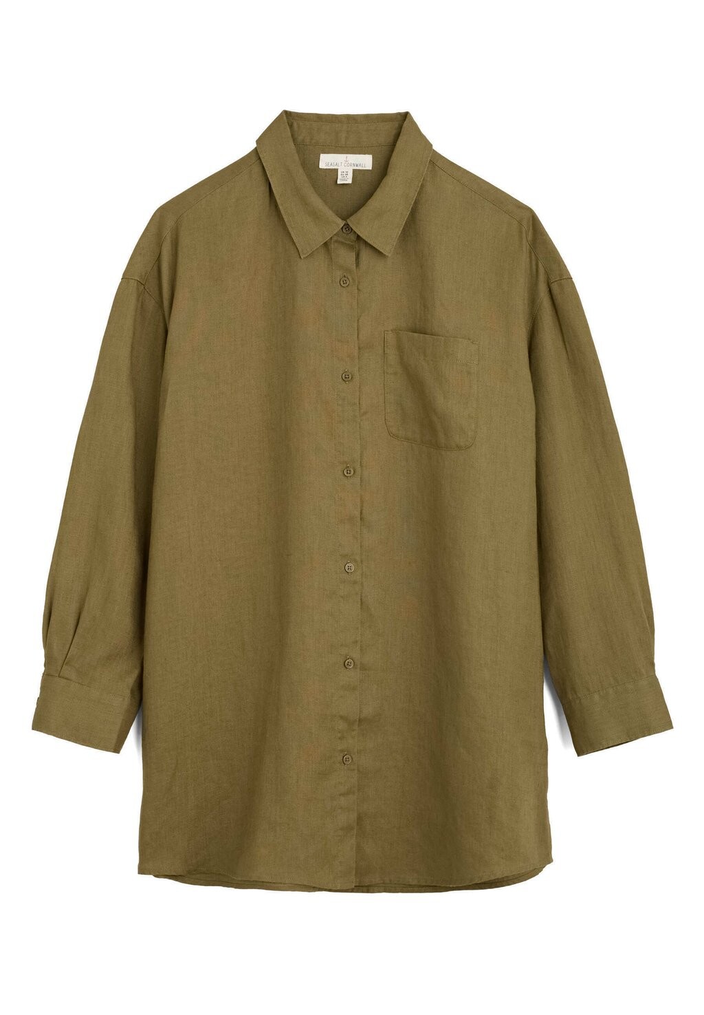 

Рубашка Road Long Sleeve Seasalt Cornwall, папоротниковый мох