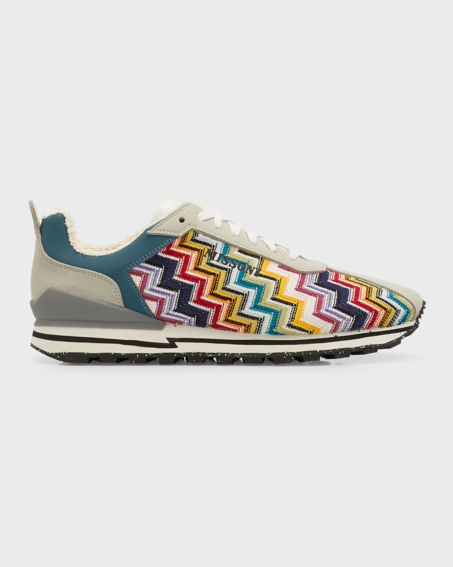 

Мужские беговые кроссовки с зигзагообразной вязкой Missoni