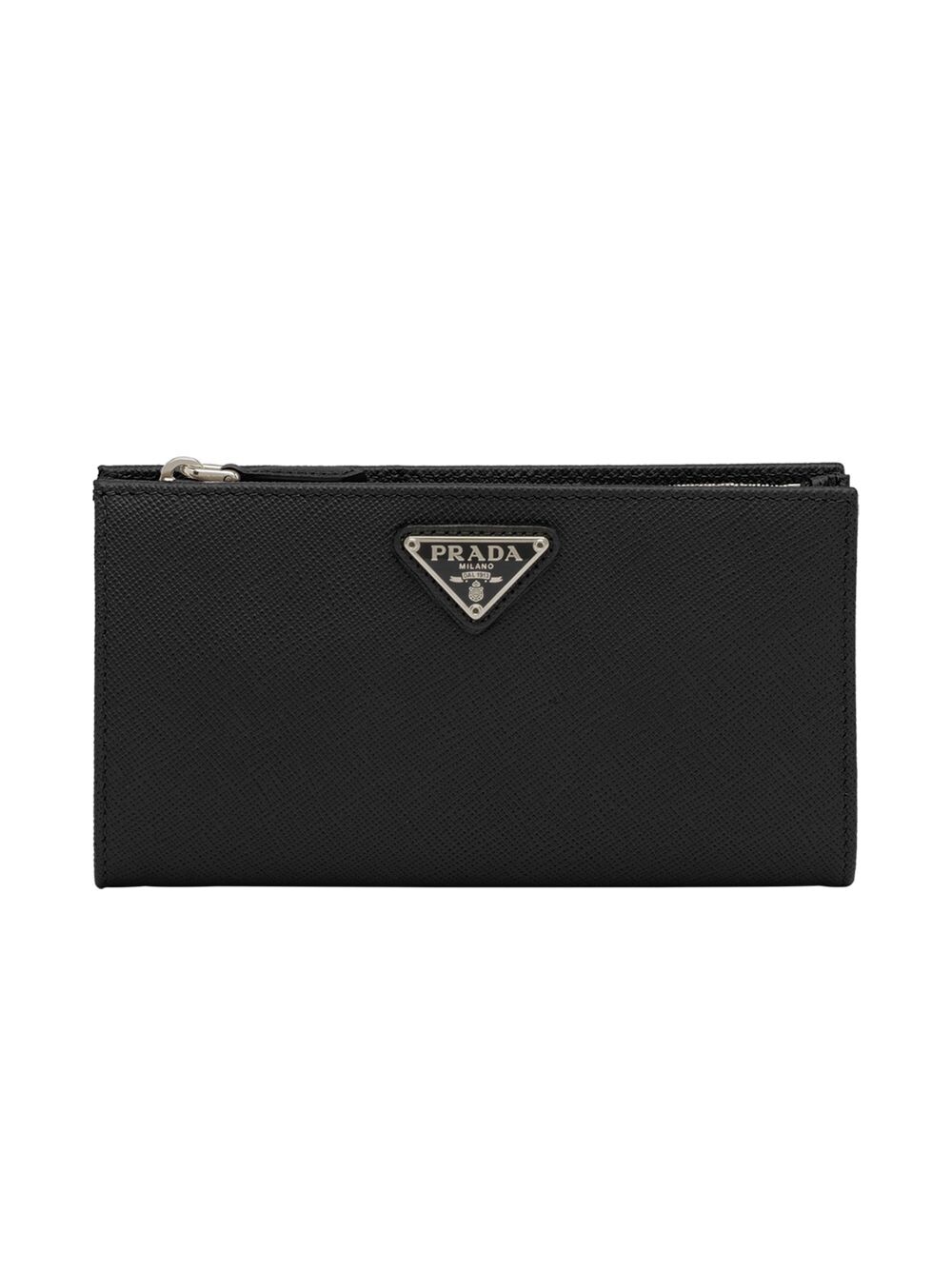 

Большой кошелек из сафьяновой кожи Prada, черный