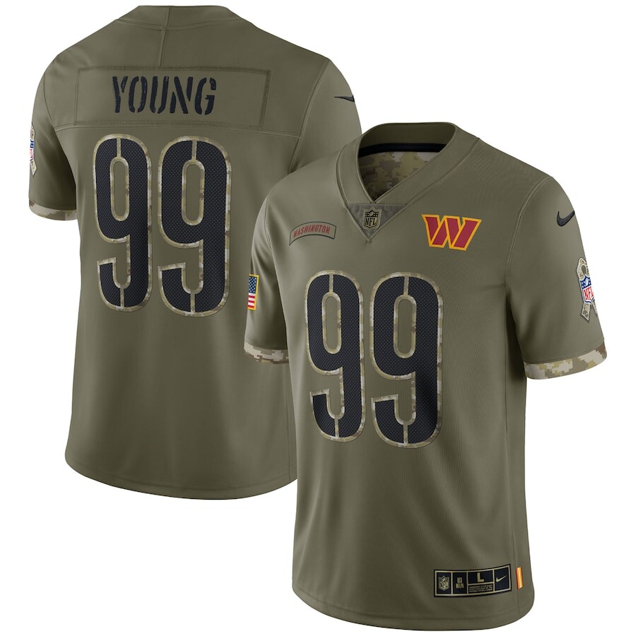 

Джерси Nike Washington Commanders, оливковый