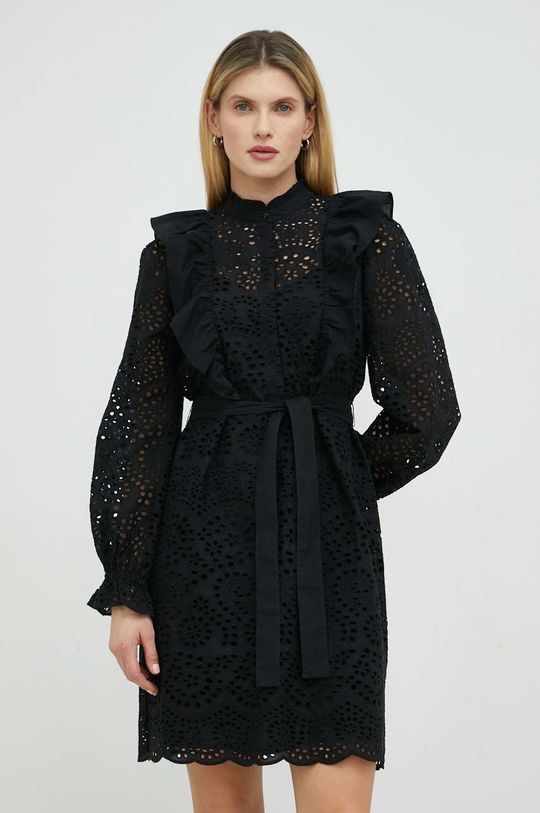 Платье Sienna Kandra из хлопка Bruuns Bazaar, черный