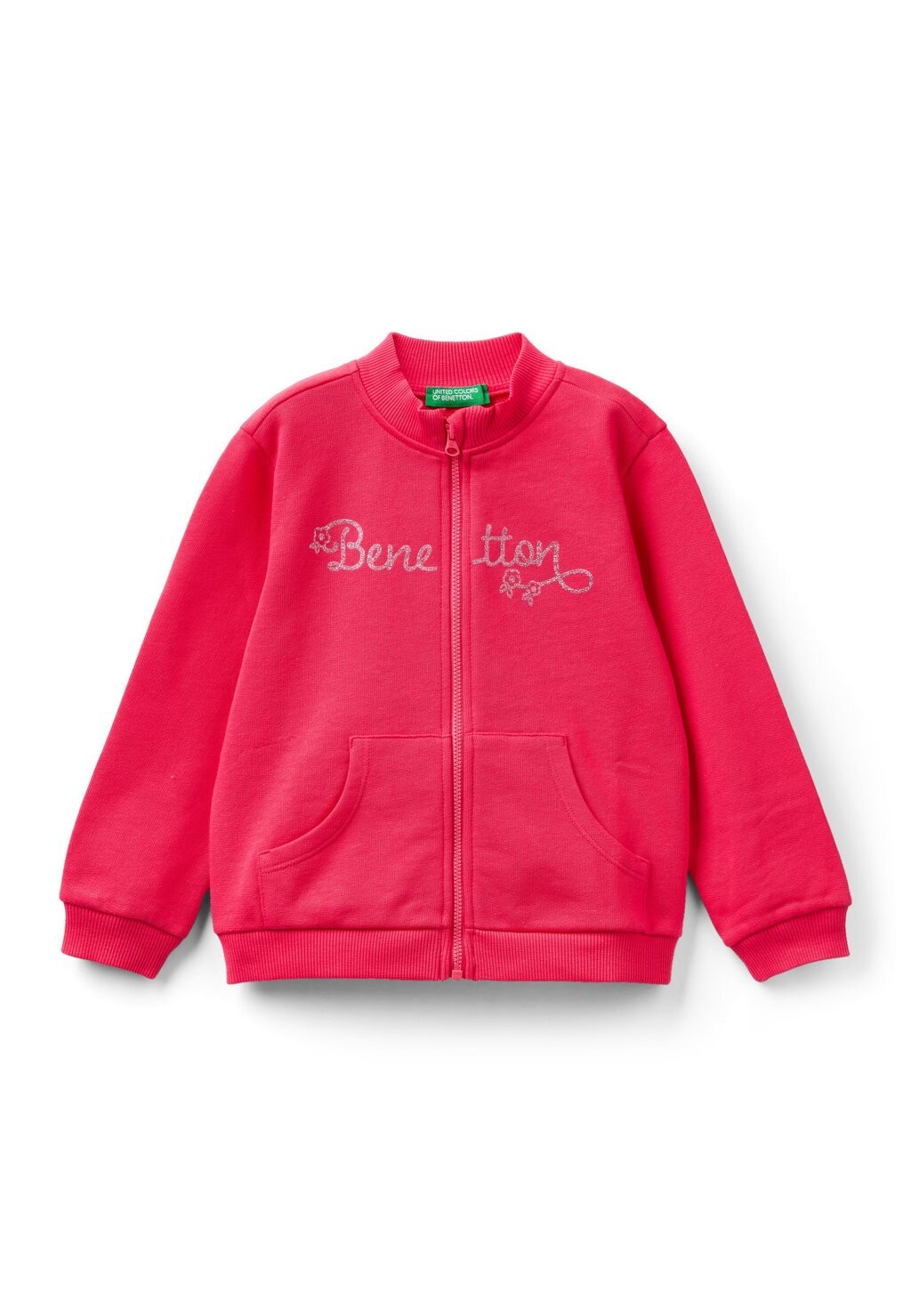 

Толстовка на молнии United Colors of Benetton, красный