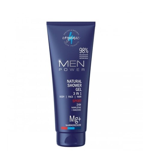 

4Organic, Men Power Energy, Натуральный гель для душа 3в1, 250 мл