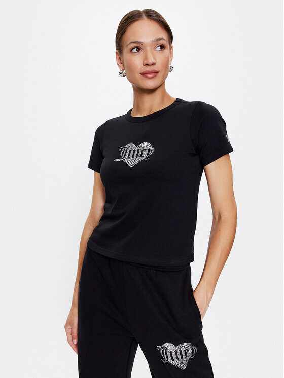 

Футболка стандартного кроя Juicy Couture, черный