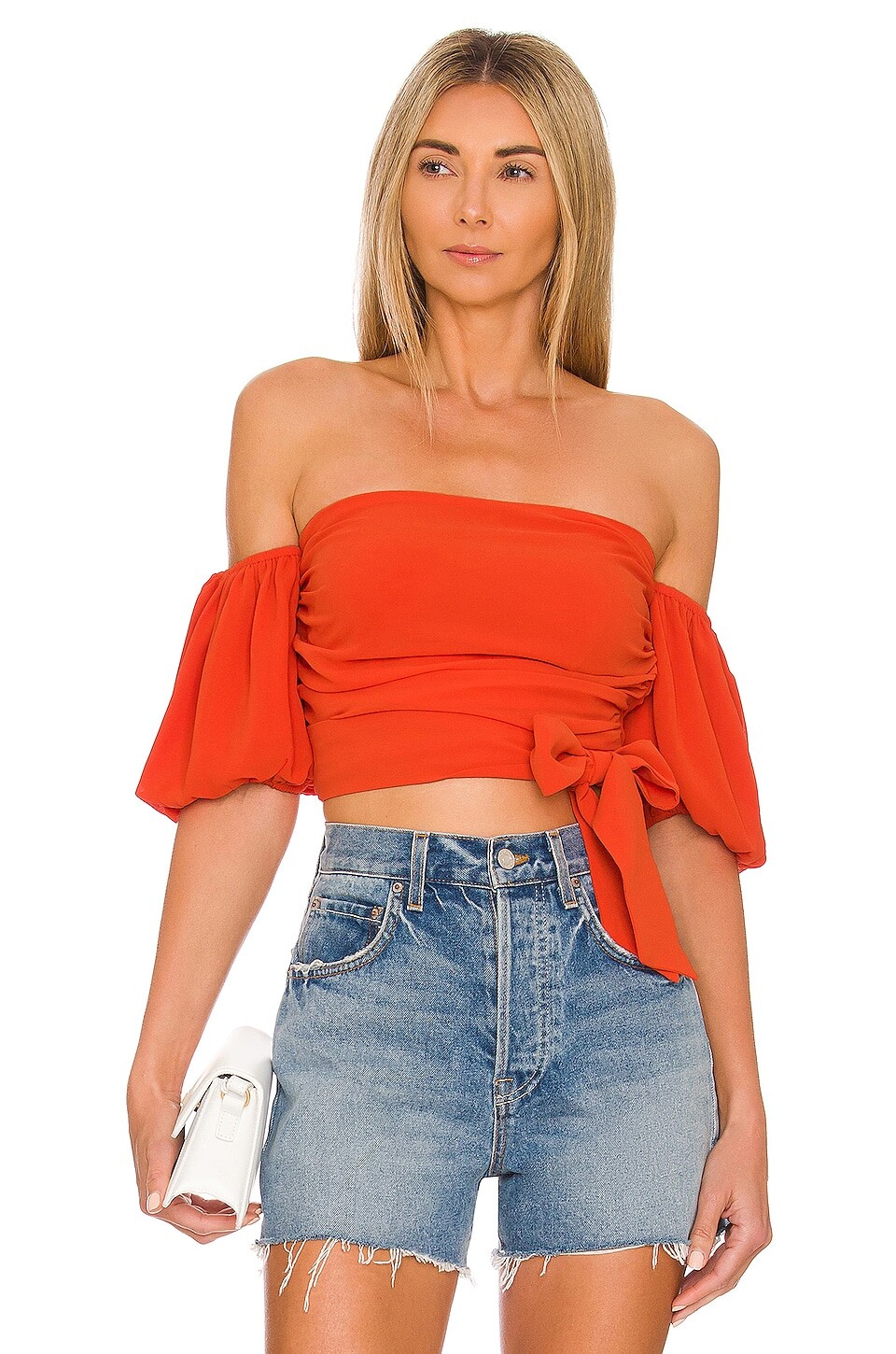 

Топ House of Harlow 1960 x REVOLVE Leya, цвет Orange Red