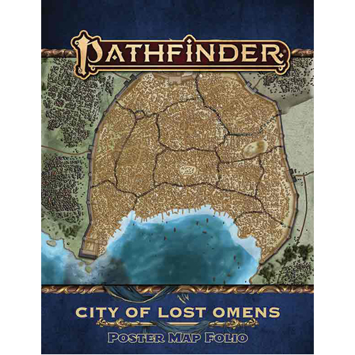 Игровой коврик Pathfinder Lost Omens: City Of Lost Omens Poster Map Folio (P2)