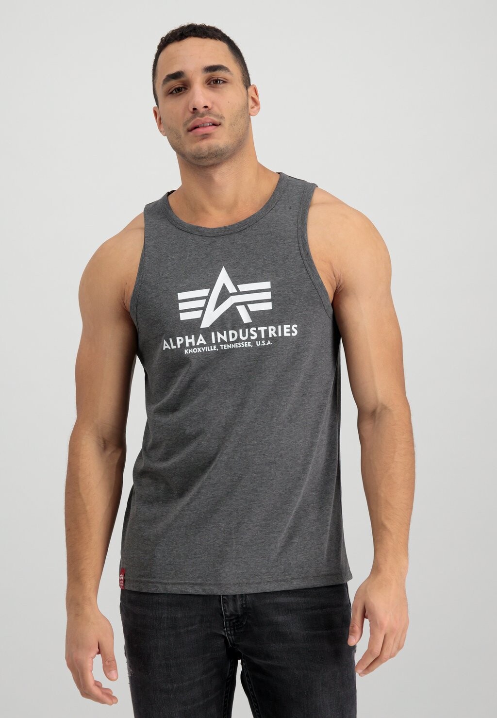 

Топ Alpha Industries, угольно-вереск/белый