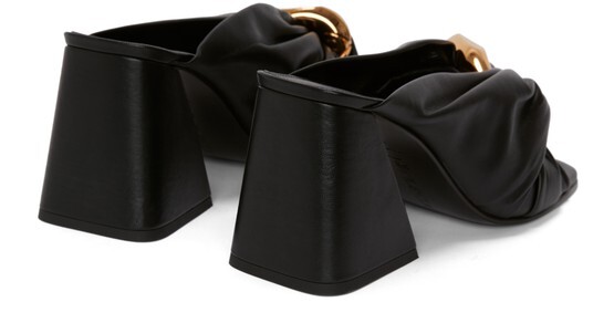 

Кожаные мюли с переплетенной цепочкой Jw Anderson, черный