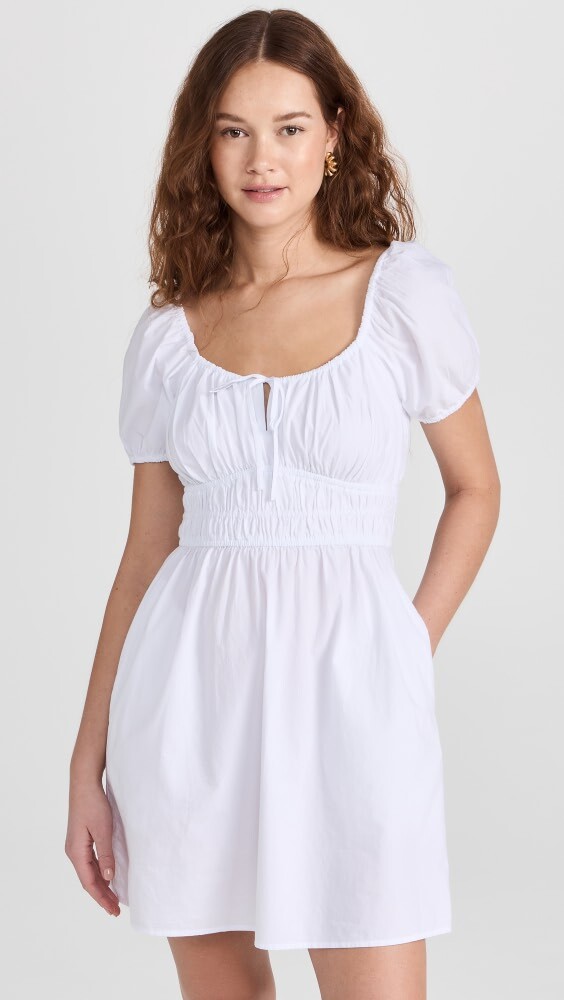 

Платье мини Madewell Poplin Sophia Tie-Front