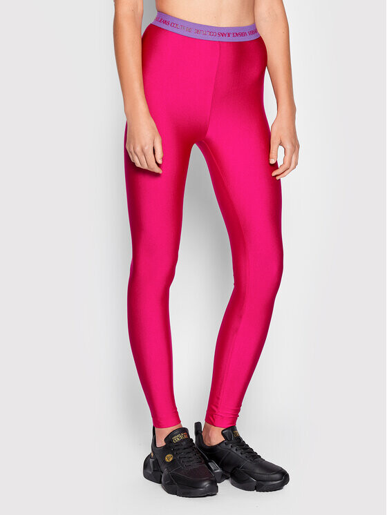 

Леггинсы узкого кроя Versace Jeans Couture, розовый