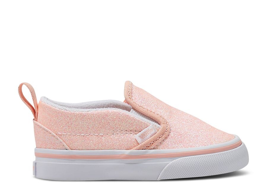 

Кроссовки Vans Slip On V Toddler, цвет Glitter Apricot Nectar