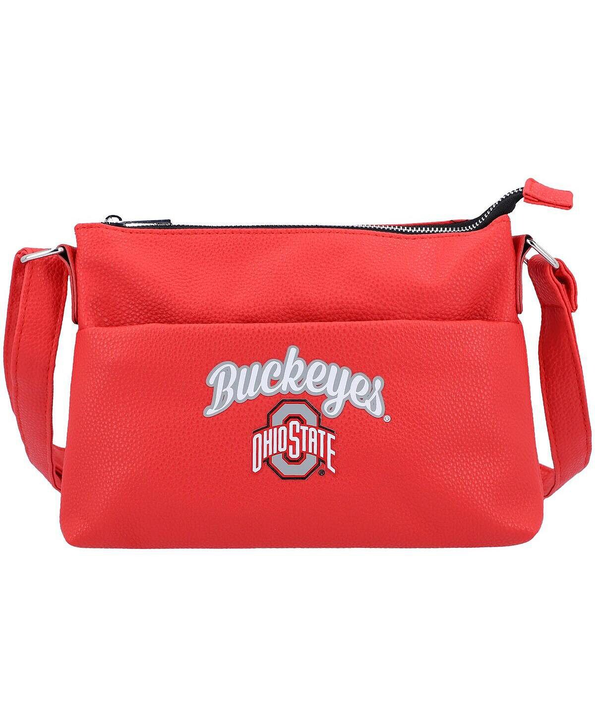 

Женская сумка через плечо с логотипом штата Огайо Buckeyes FOCO, красный