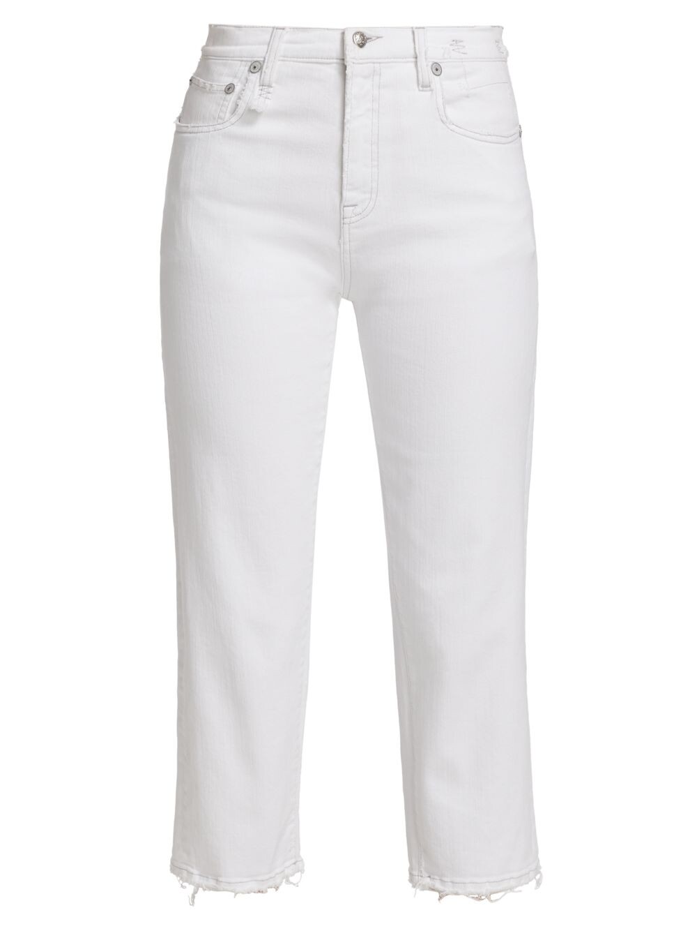 

Джинсы Shelley Slim Fit с необработанным краем R13, белый