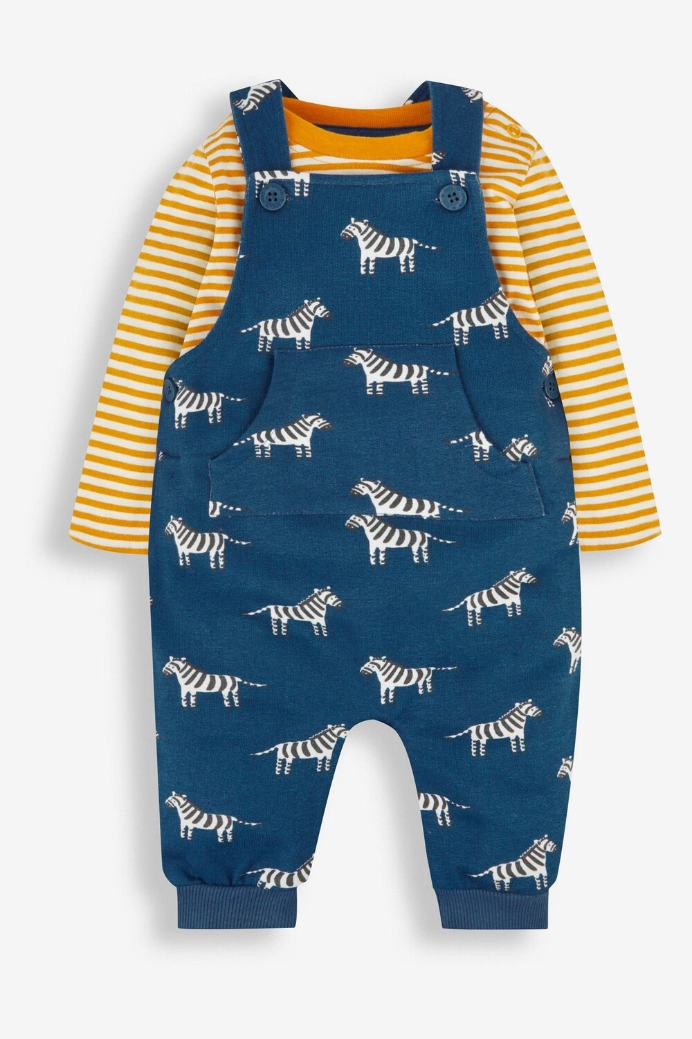 

JoJo Maman Bébé комбинезон и полосатый топ Jojo Maman Bébé, синий