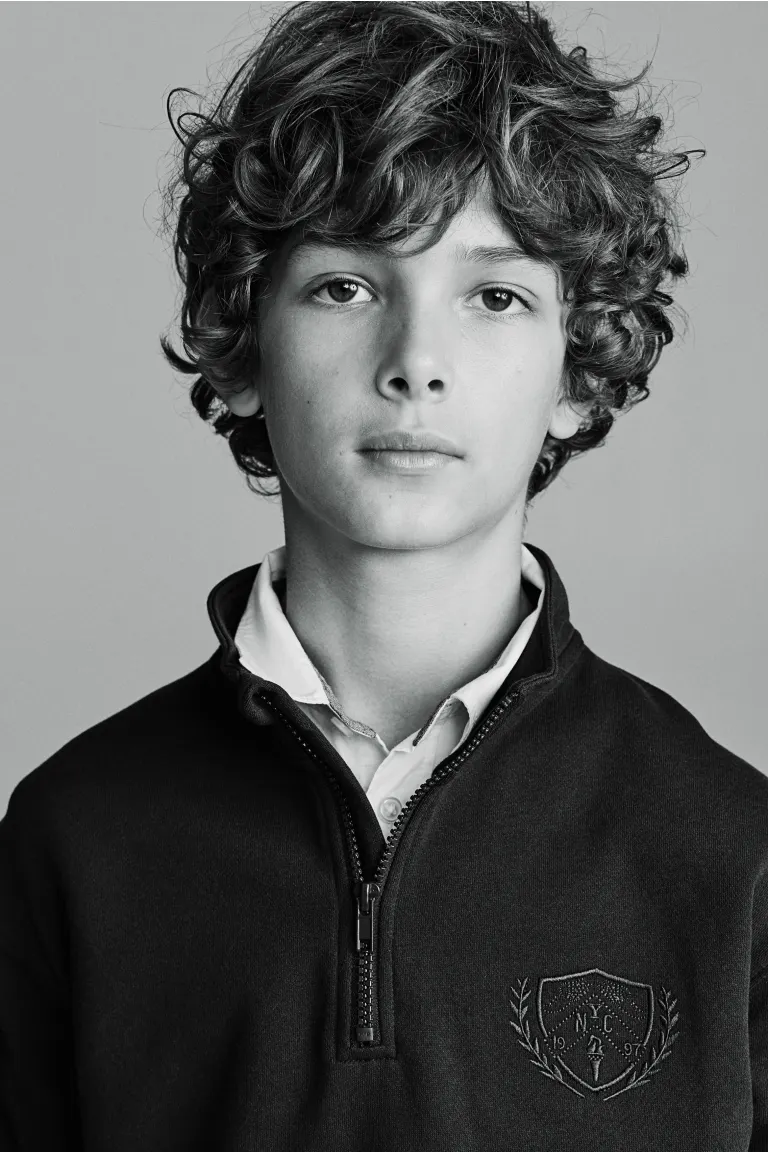 

Толстовка с молнией сверху H&M, синий