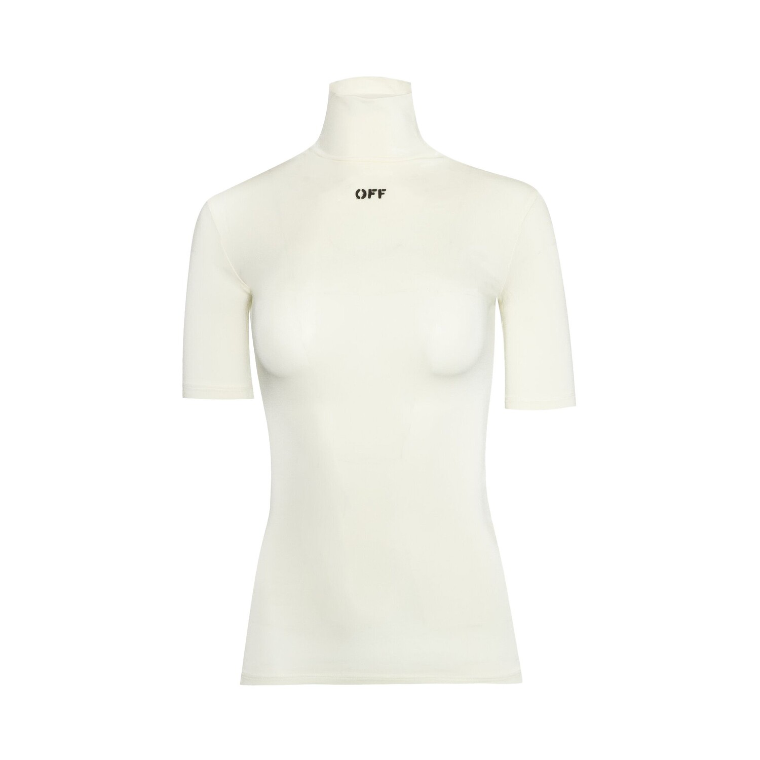 

Водолазка с длинными рукавами Off-White Off Stamp Second Skin, цвет Белый/Черный