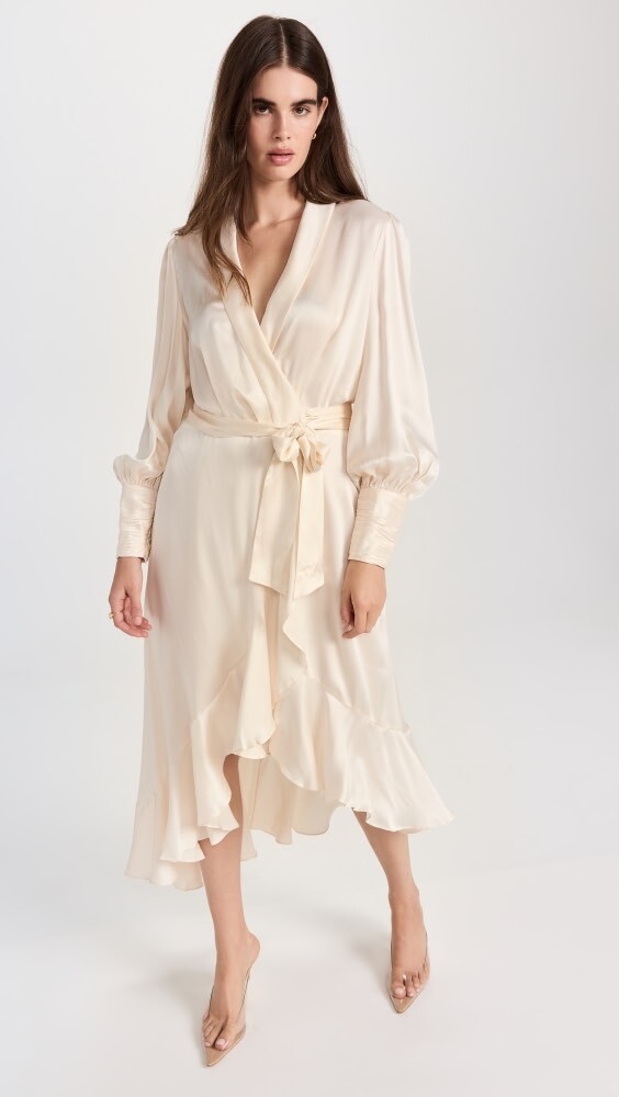 

Платье миди Zimmermann Silk Wrap