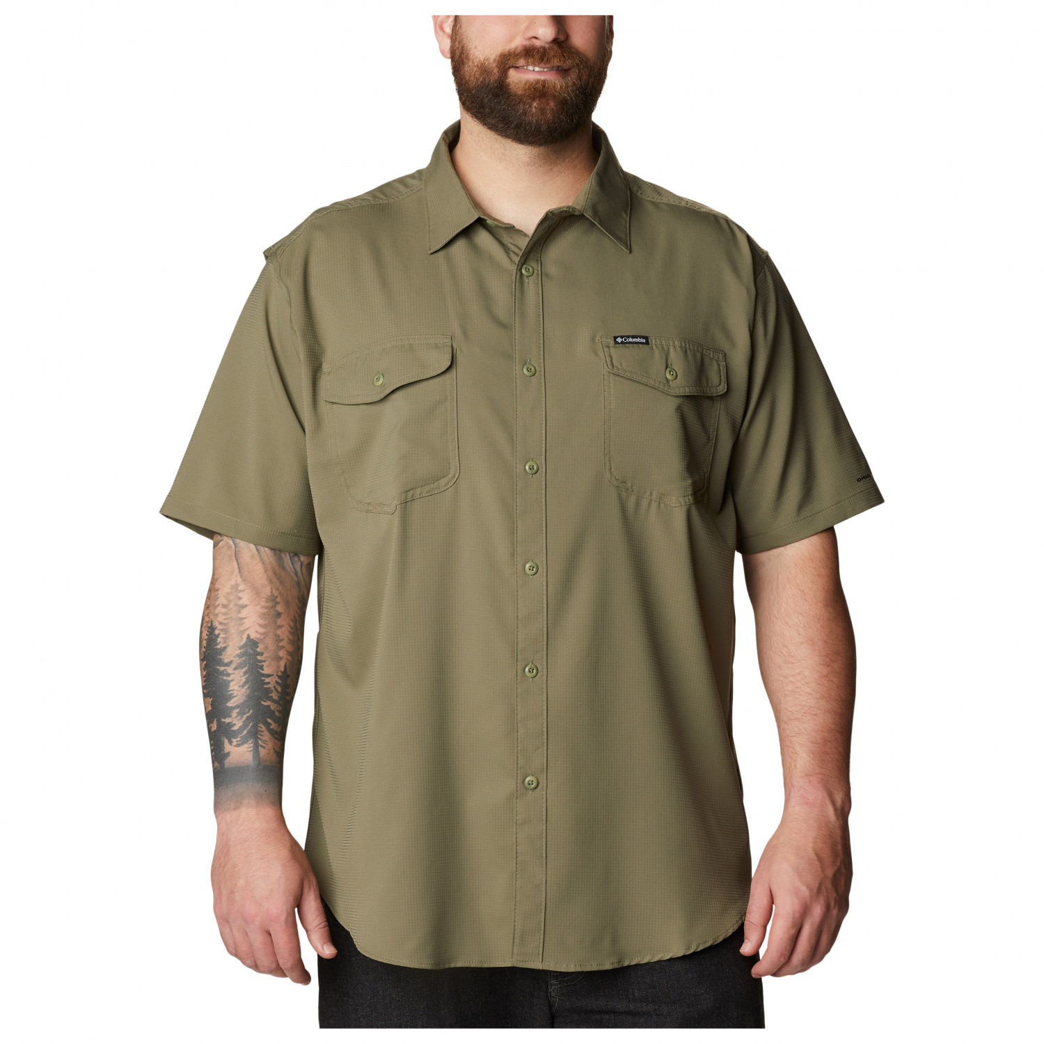 Рубашка Columbia Utilizer II Solid Short Sleeve Shirt, цвет Stone Green