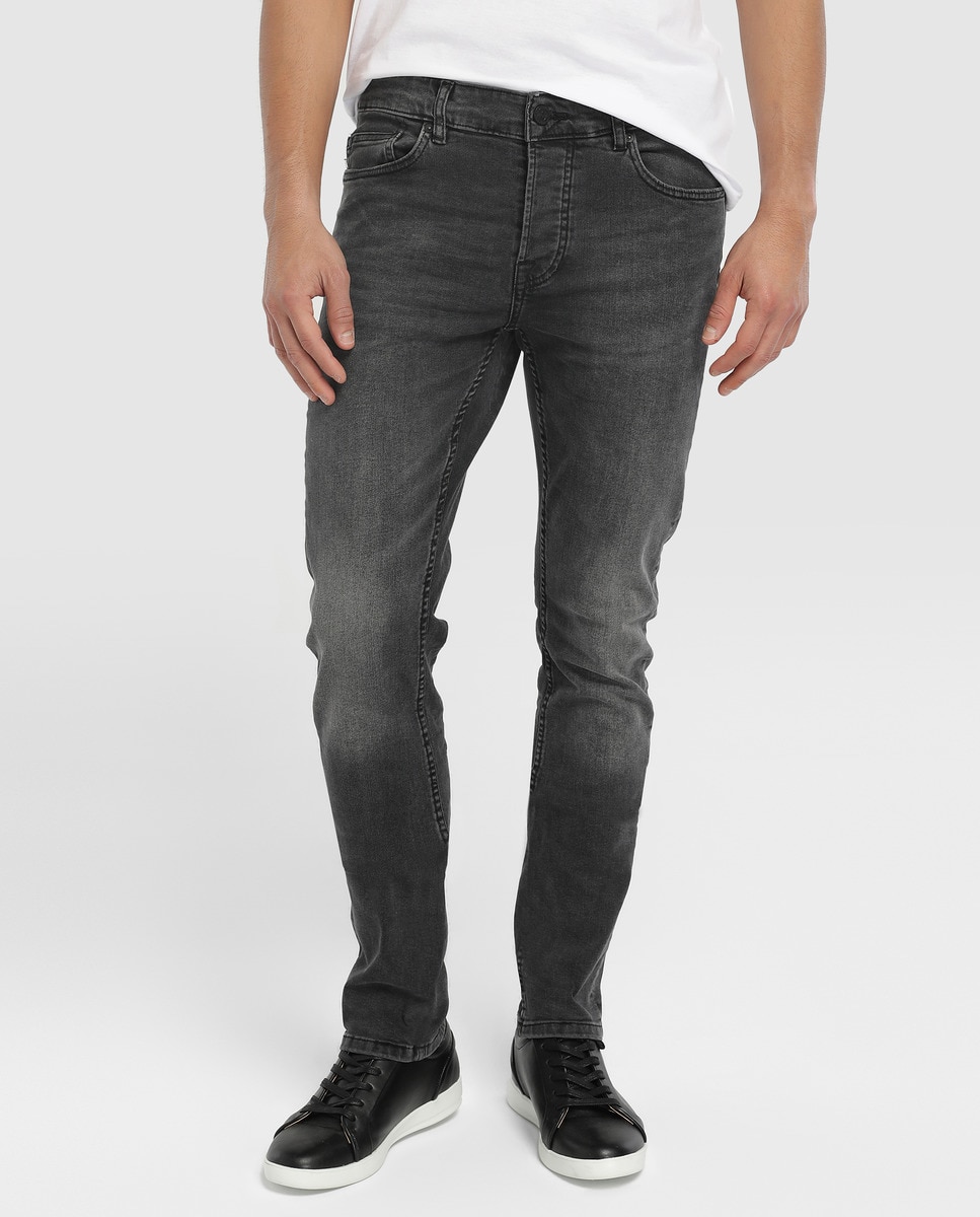 Мужские джинсы узкого кроя Only & Sons, черный темно синие жесткие джинсы узкого кроя new look