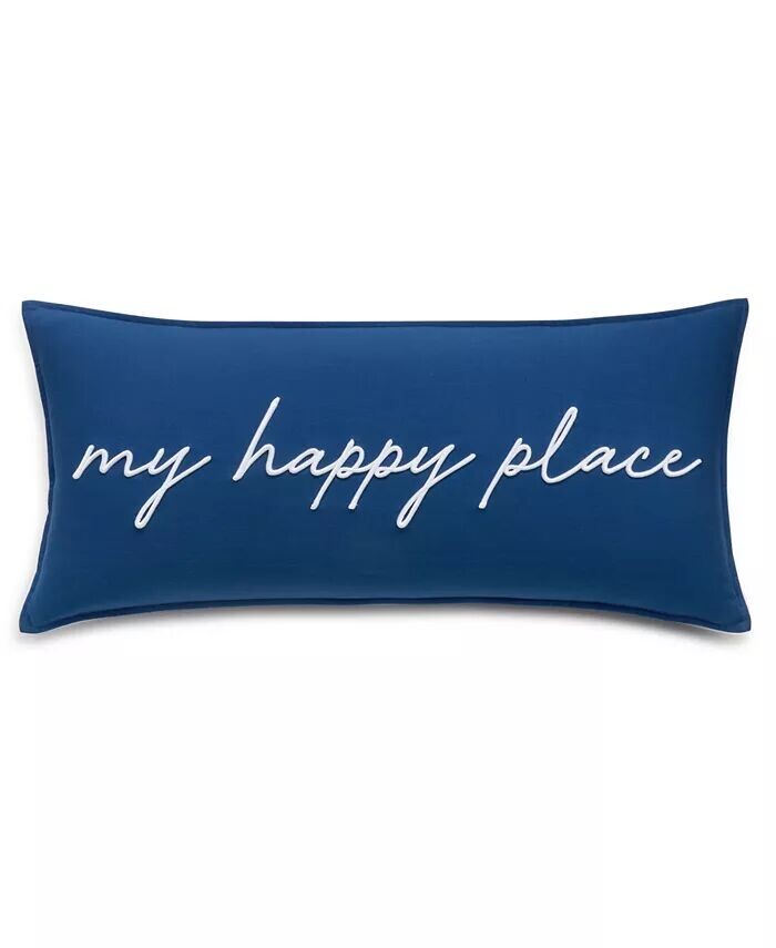 

Декоративная подушка My Happy Place, 14 x 30 дюймов Charter Club, синий