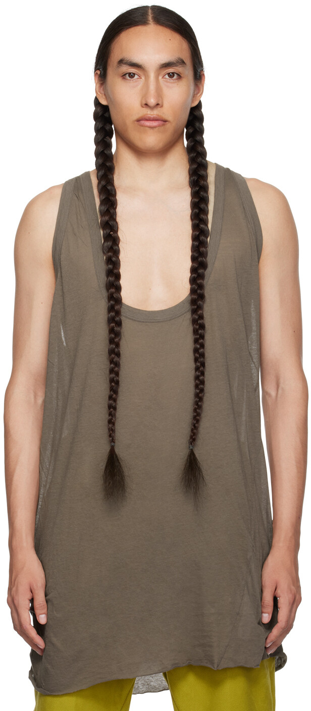 

Серая противотуманная майка Rick Owens