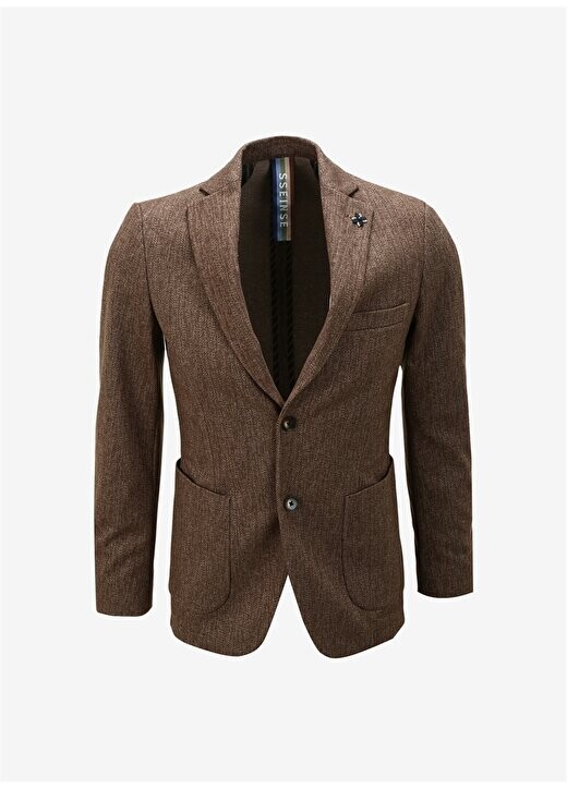 

Коричневая мужская куртка Slim Fit GAI914SS Sseinse, коричневый