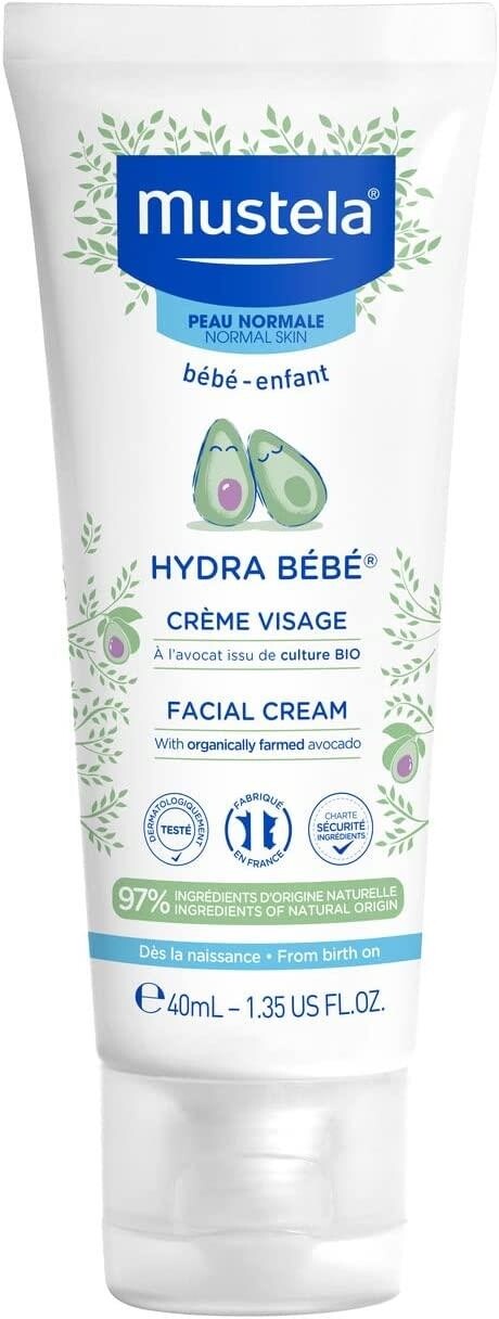 

Крем для лица Mustela Hydra Bebe подходит для ежедневного использования 40 мл