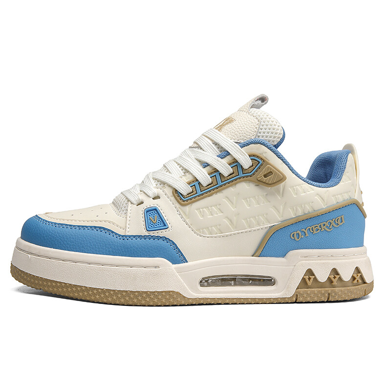 

Кроссовки Waison V.YERXU Skateboarding Shoes Unisex Low-top Beige/Blue, бежевый/синий