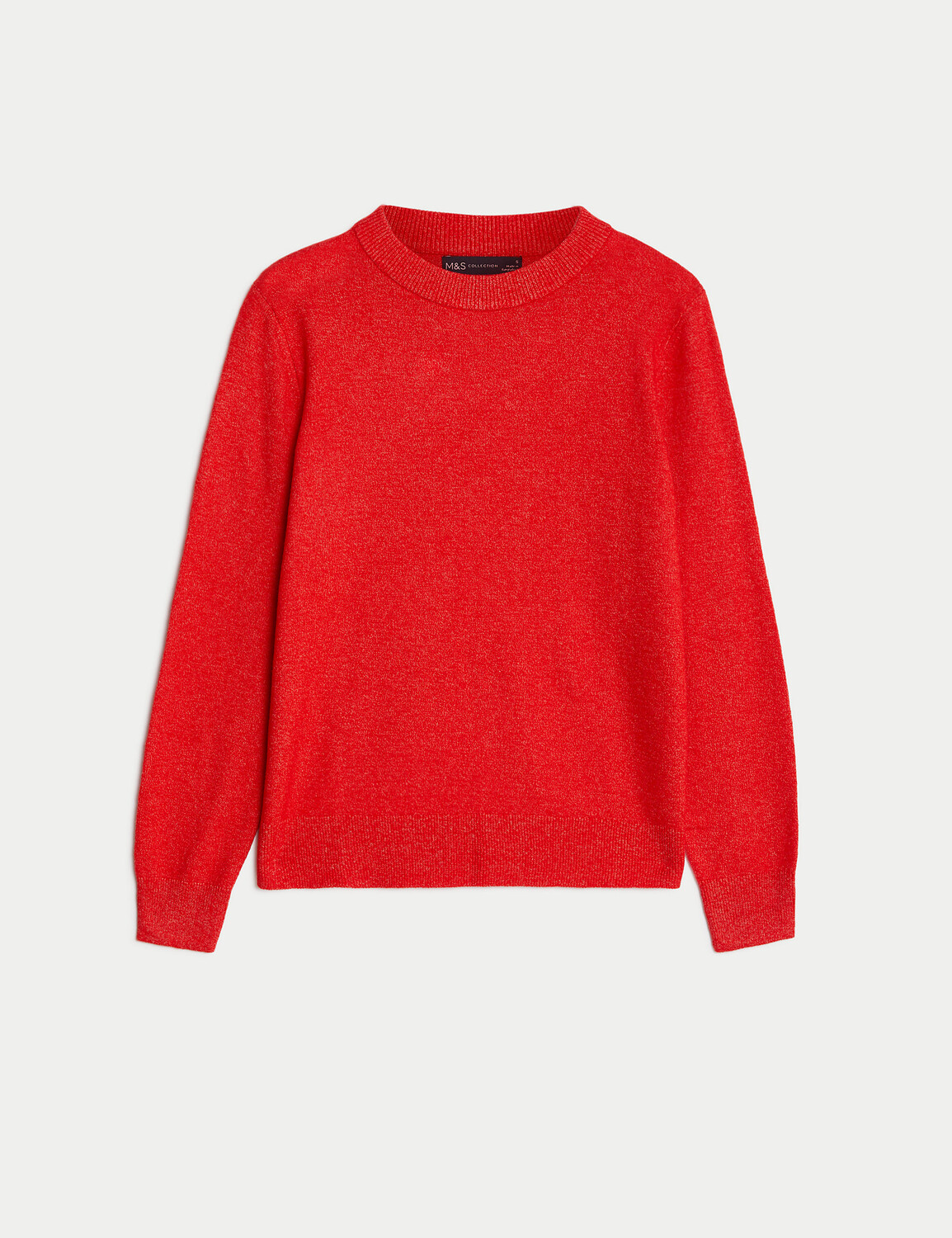 

Джемпер с круглым вырезом из переработанной смеси Marks & Spencer