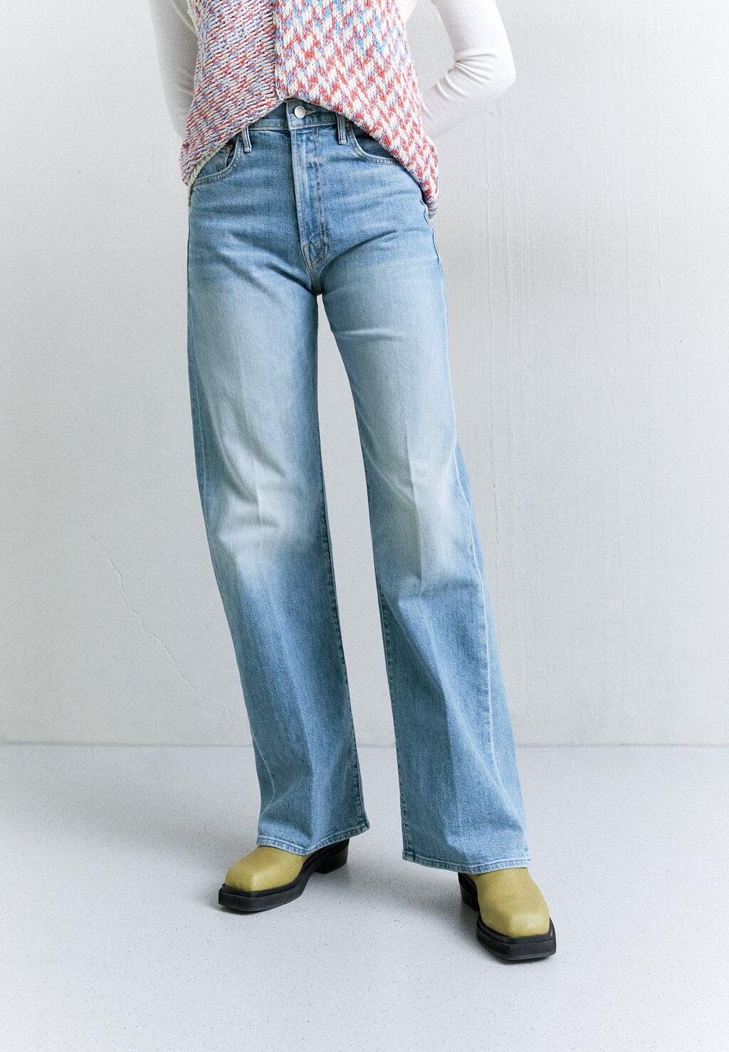 

Джинсы Bootcut The Lasso Heel (Superior) Mother, цвет light-blue denim