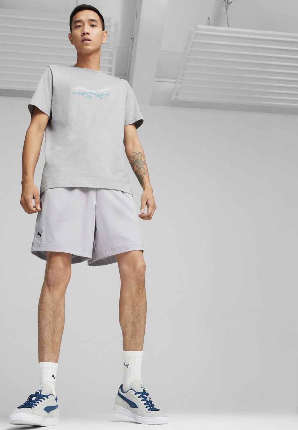 

Шорты Mercedes-Amg Petronas Motorsport Aus Puma, цвет team silver