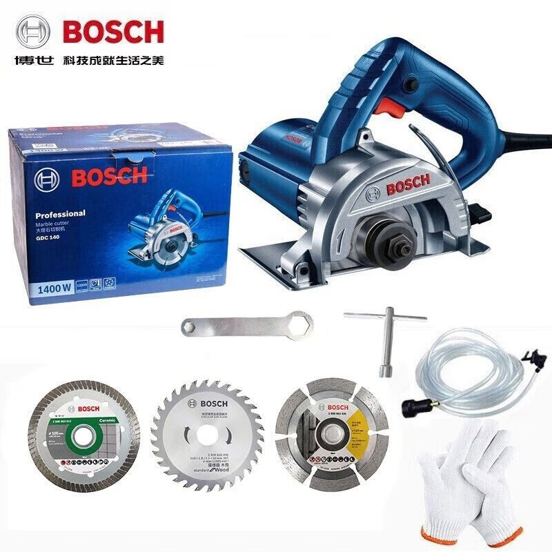 Пила для резки мрамора Bosch GDC140, 1400W + диски, 3 штуки