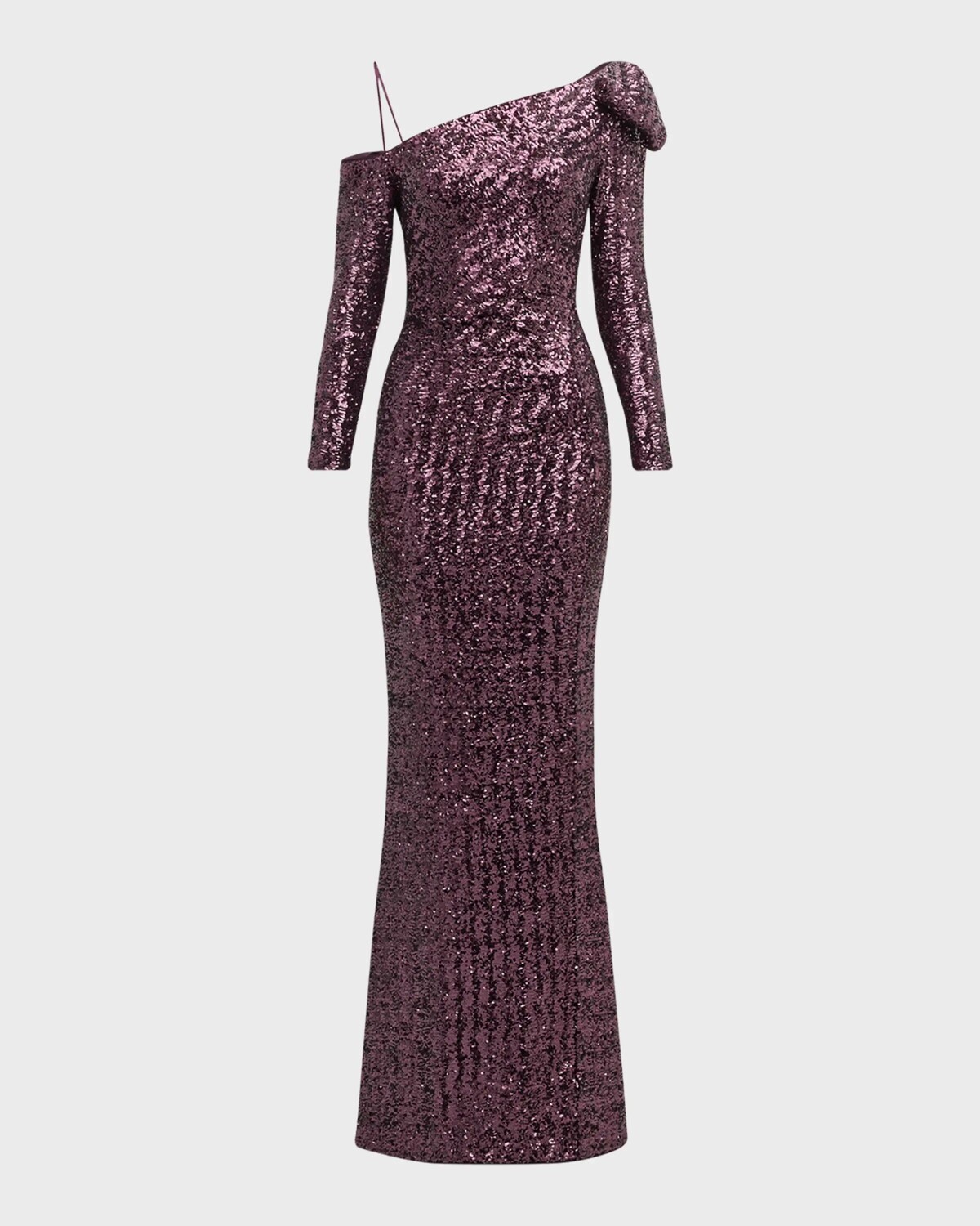 

Платье-колонна с пайетками на одно плечо Chiara Boni La Petite Robe, цвет Pomace