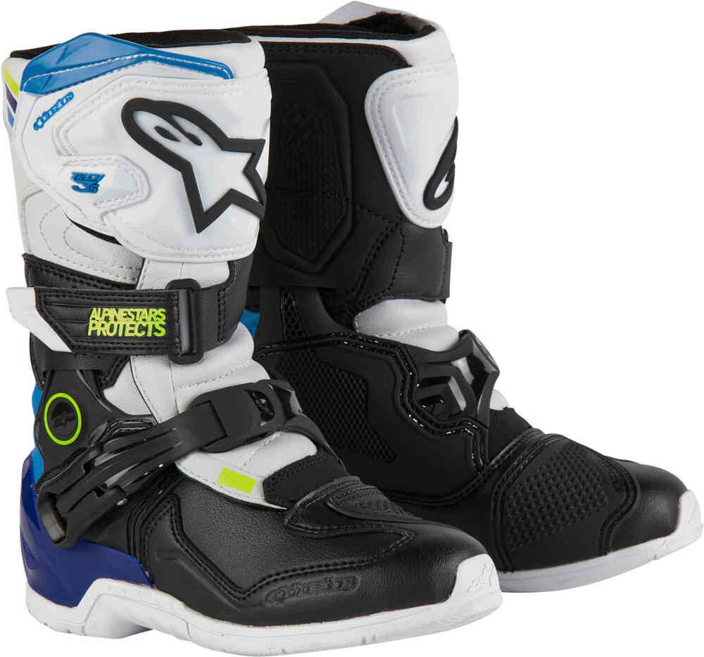 

Детские ботинки для мотокросса Tech 3S Alpinestars, белый/черный/синий