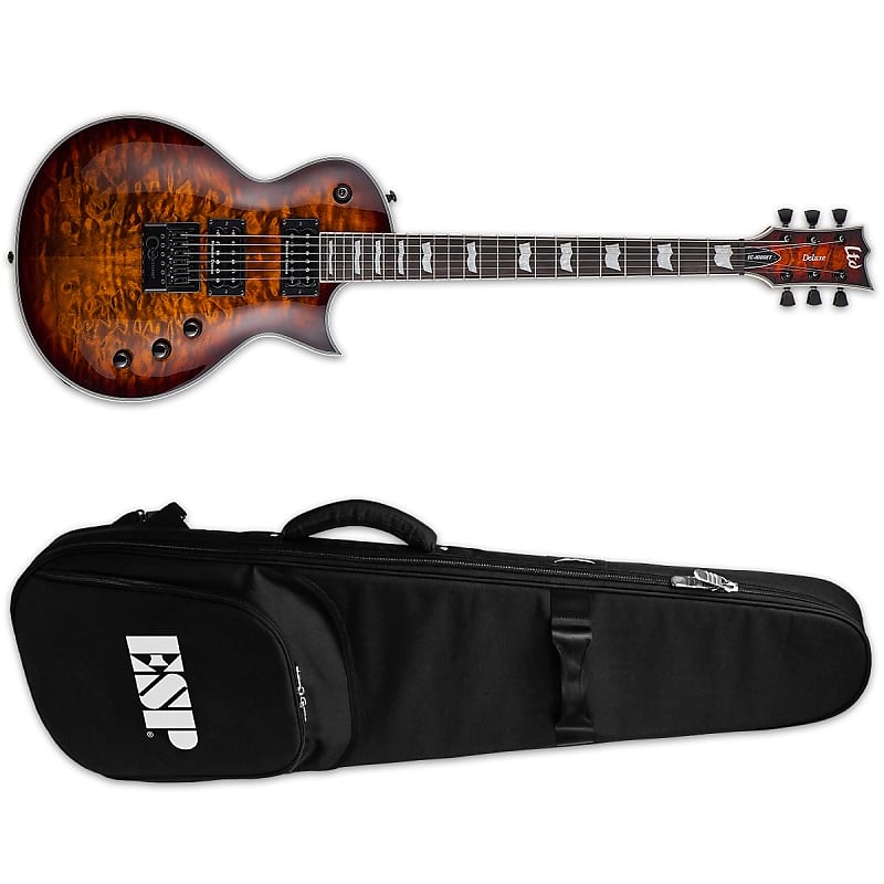 

Электрогитара ESP LTD EC-1000 Evertune ET Dark Brown Sunburst DBSB Electric EC-1000ET EC EC1000ET + ESP TKL PREMIUM GIG BAG